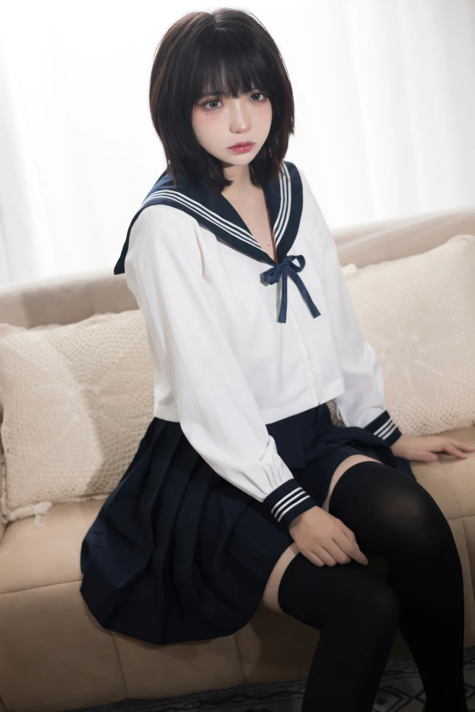 疯猫ss - No.161 致郁JK [40P-284MB] tg@simisebaisi 【丝足阁】01.webp